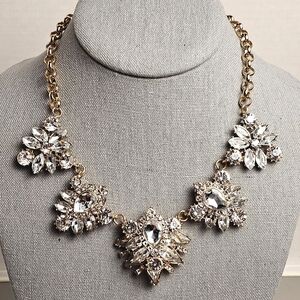 [J. Crew] Classic Crystal Bib Statement Necklace